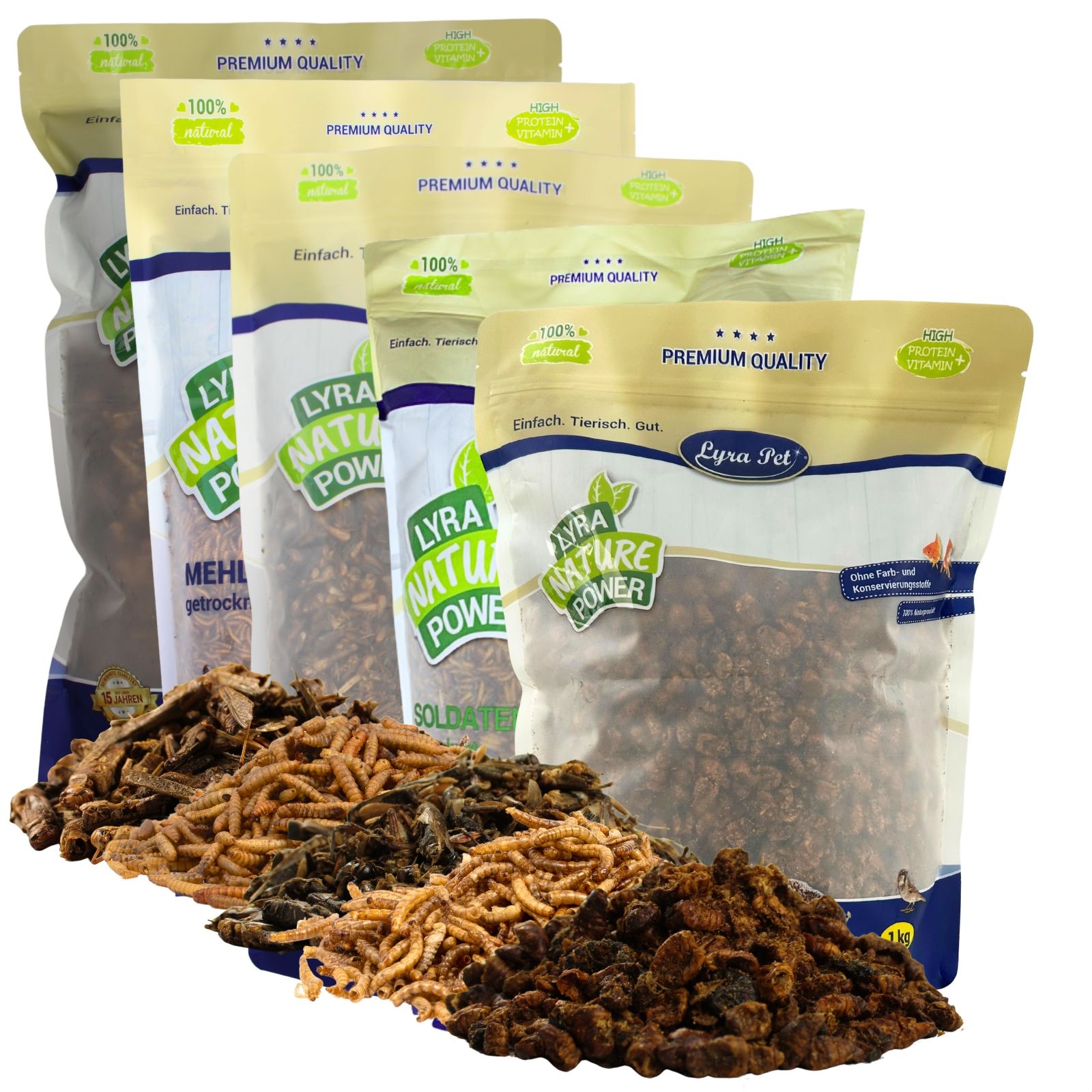 Lyra Pet® Insekten Probier Mix getrocknet 5 kg