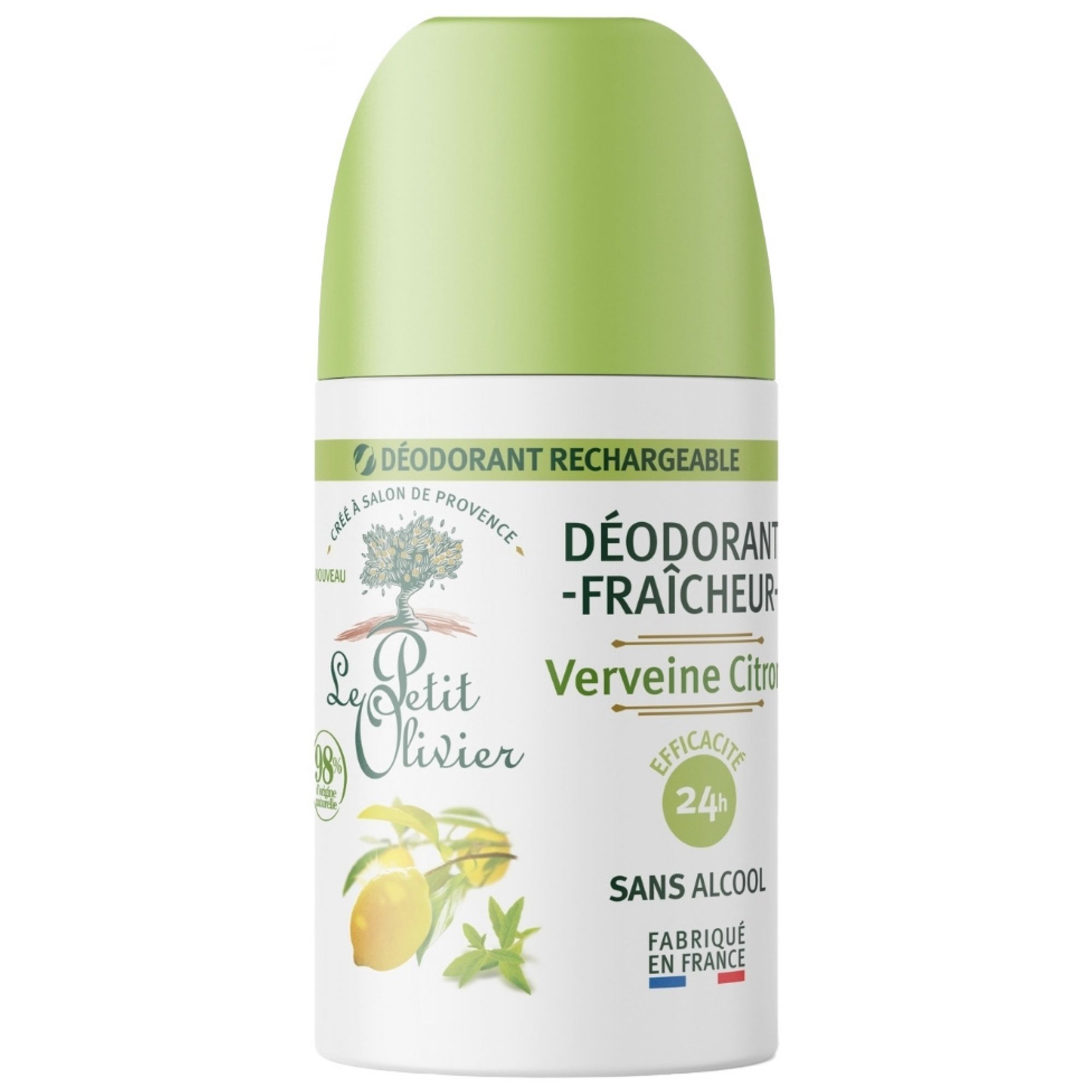Le Petit Olivier Deodorant Frische Zitronenverbene und Zitrone 9,6x4,1x4,1 cm
