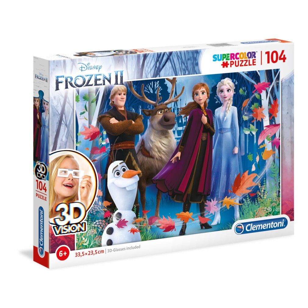 Clementoni 104Pcs Puzzle 3D Frozen 2 20611 X6