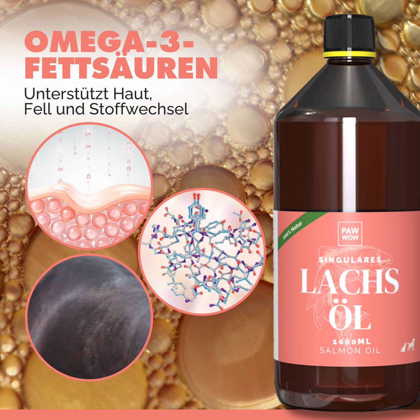 PAW WOW Singulares Lachsöl