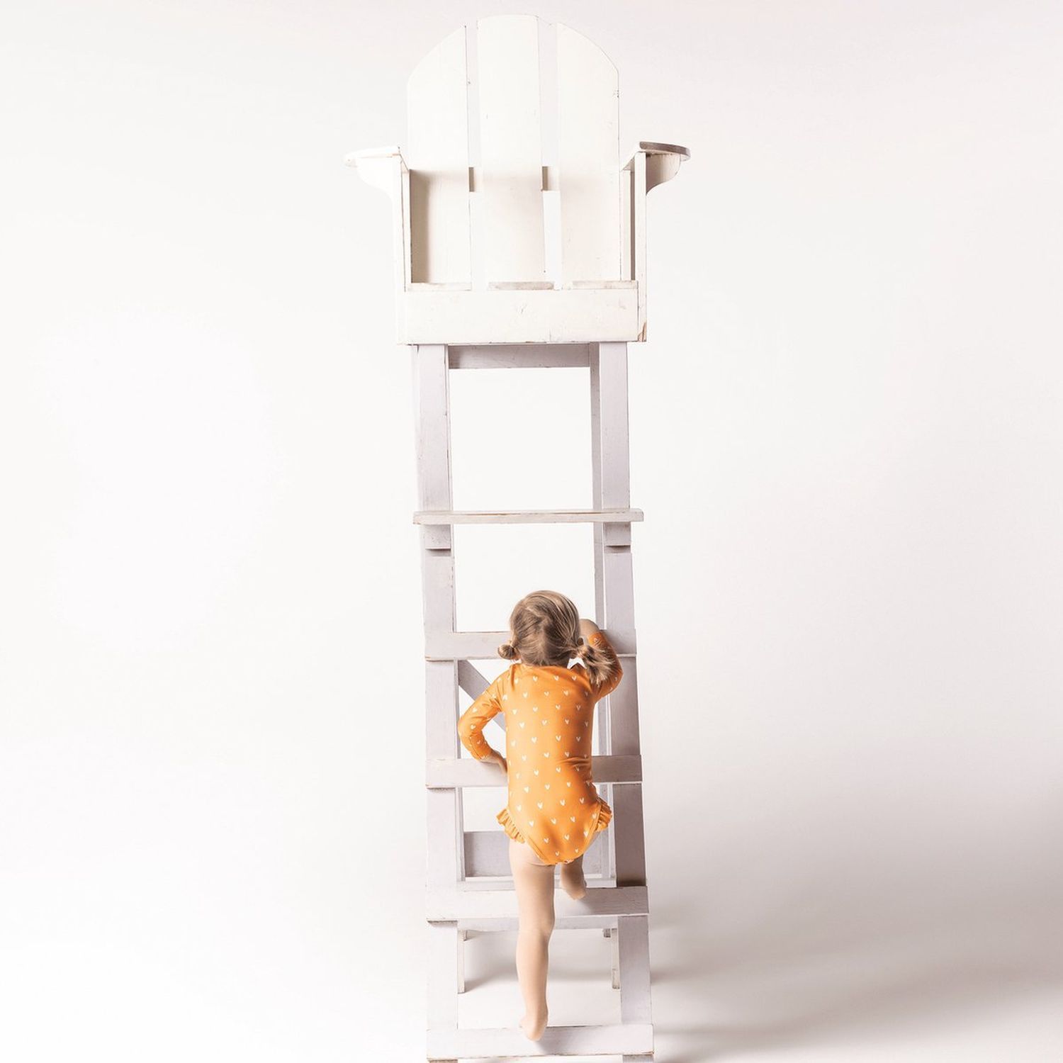 Swim Essentials LangarmUVBadeanzug für Mädchen Herzen Muster/