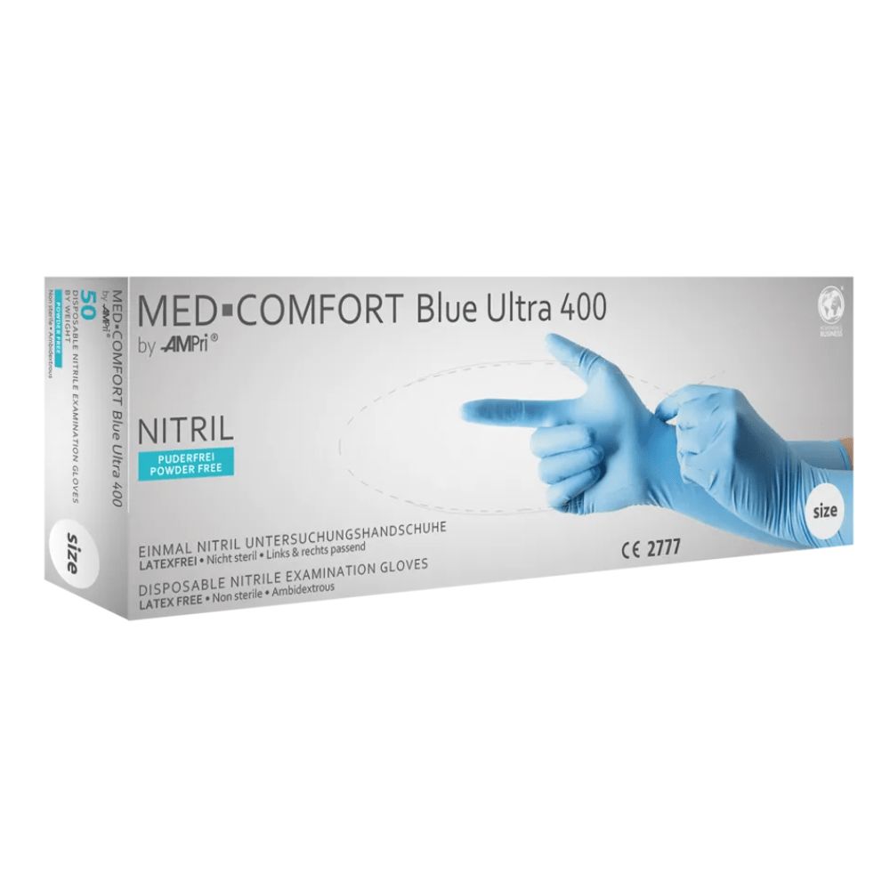 Med-Comfort Blue Ultra 400 50 St Handschuhe