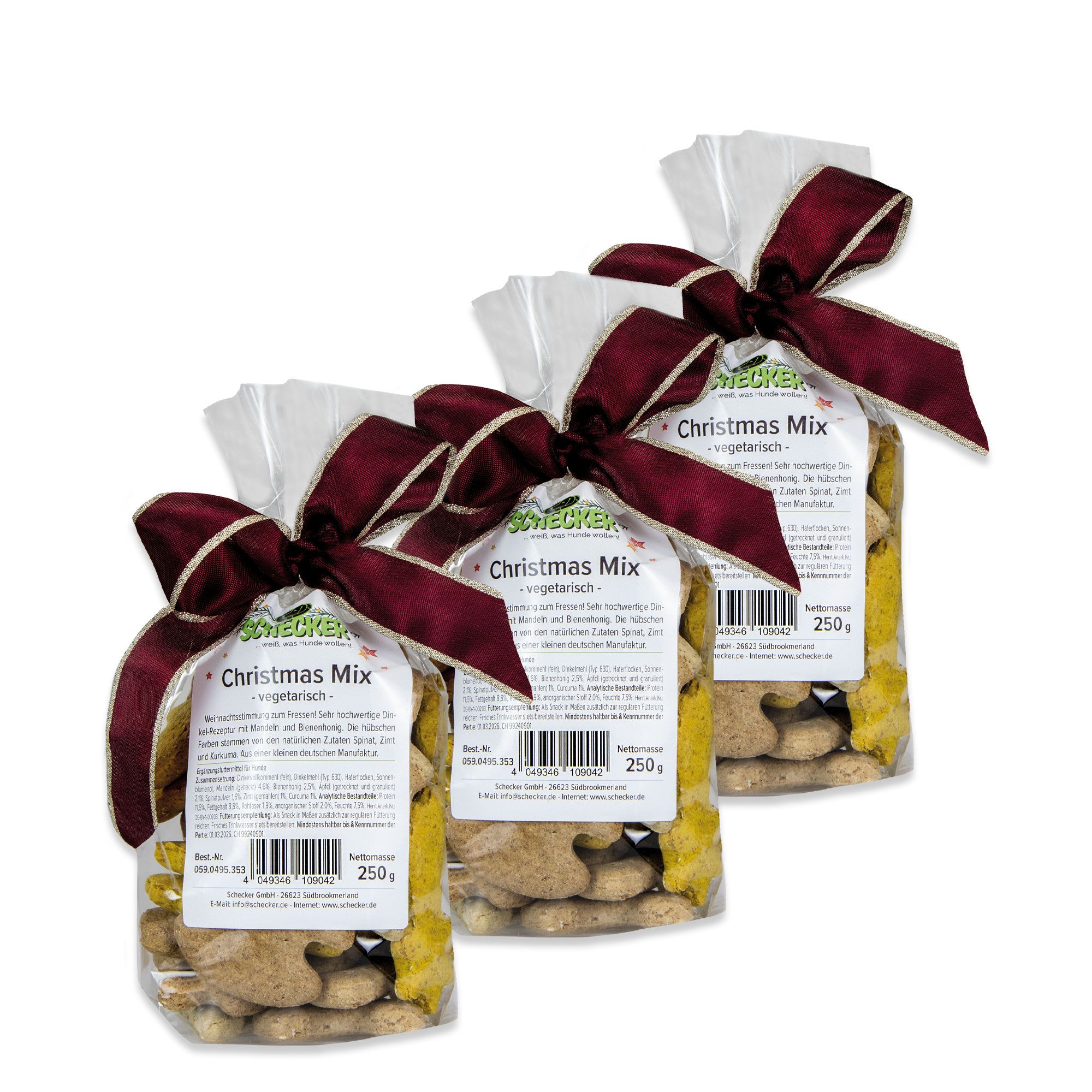 Schecker Hundekekse - Christmas Mix