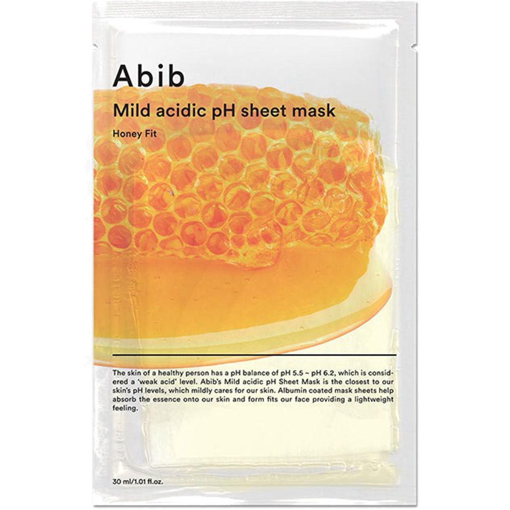 ABIB Mild Acidic ph Sheet Honey Fit Hydrating Face mask