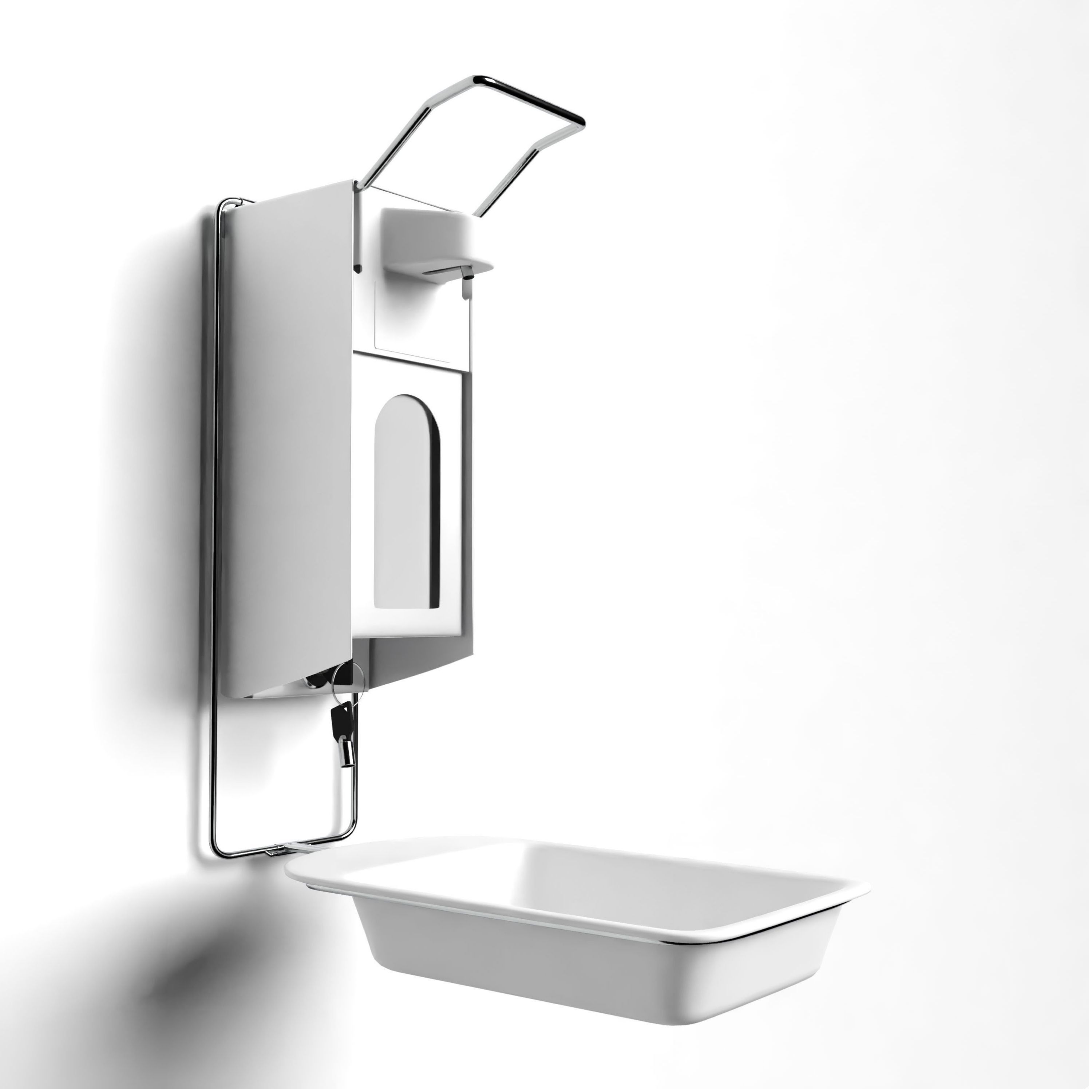 Horn Medical Desinfektionsmittel- / Seifen-Wandspender Komplettset