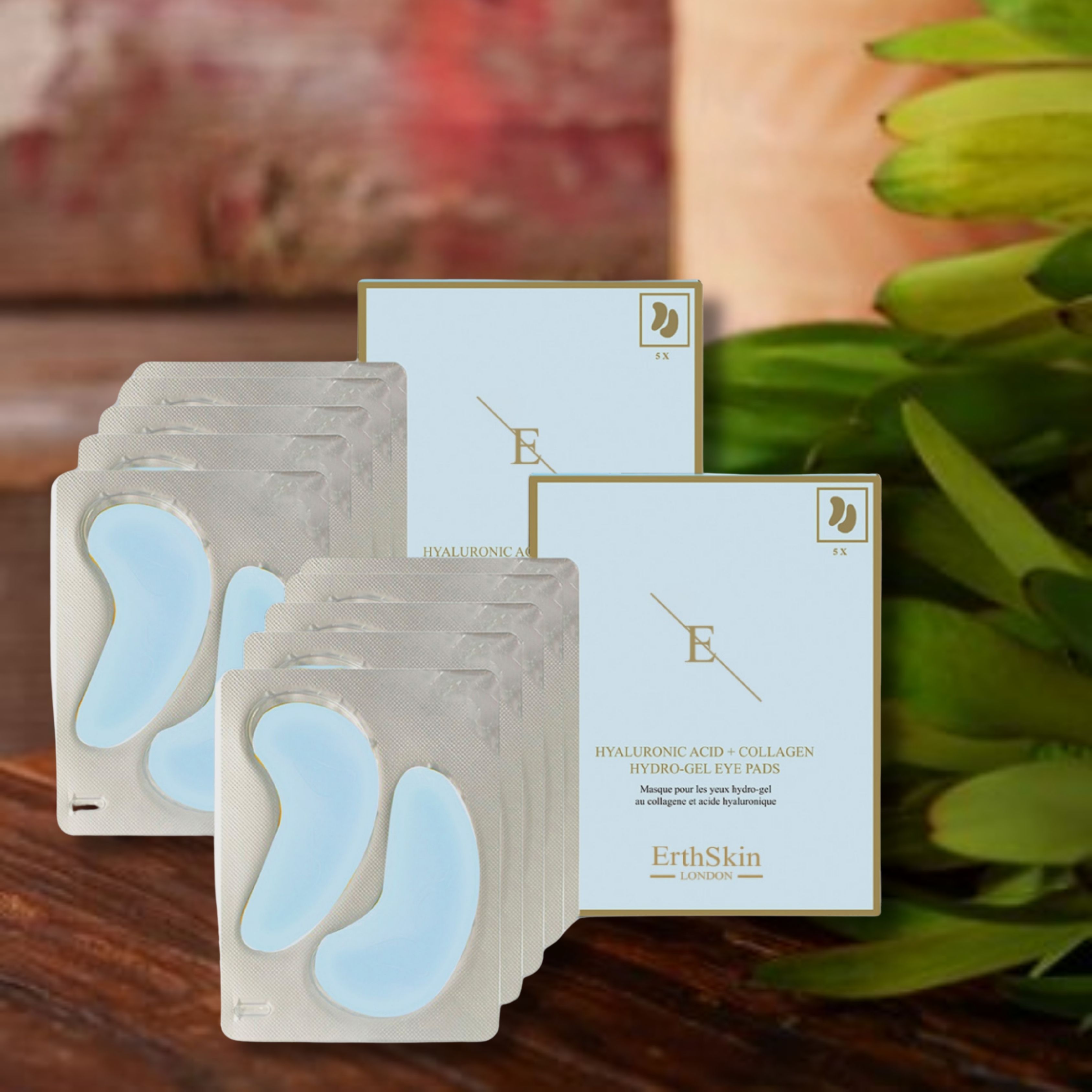 ErthSkin London  Hyaluronsäure + Kollagen Hydrogel Augenpads set