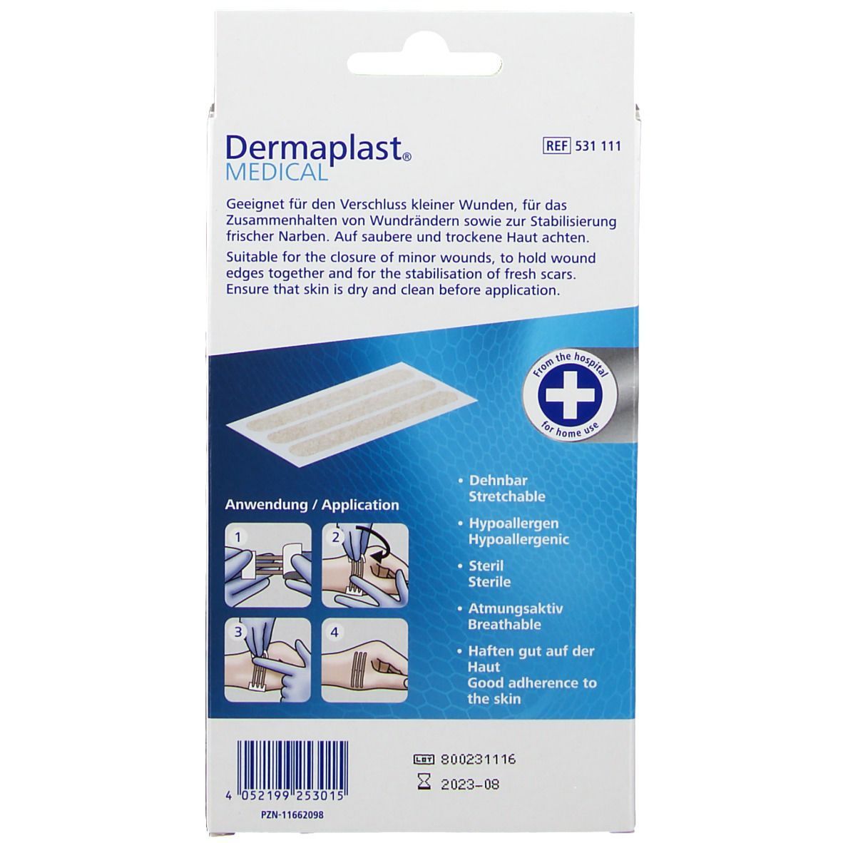 Dermaplast® MEDICAL Schnitt- und Platzwunden 6 x 38 mm