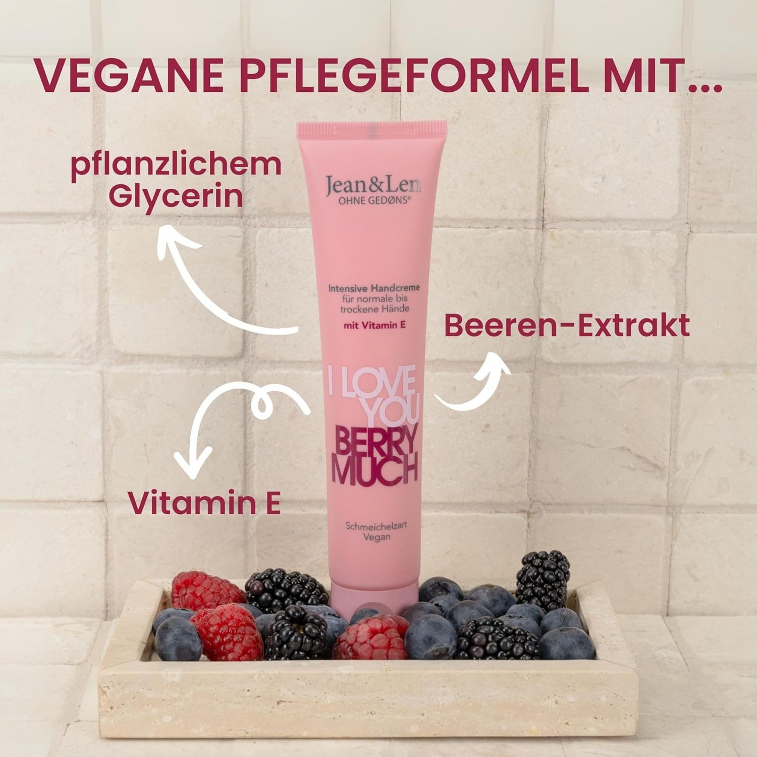 Jean & Len Handcreme I Love You Berry Much