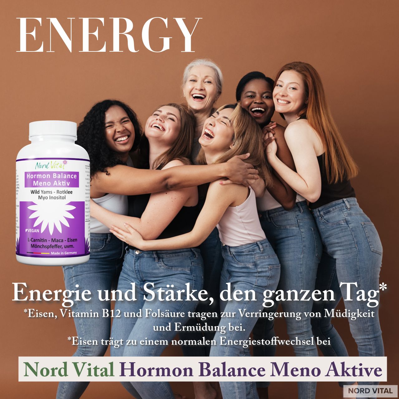Nord Vital Hormon Balance & Wechseljahre - 13-in-1 Komplex mit Myo-Inositol, Mönchspfeffer, uvm