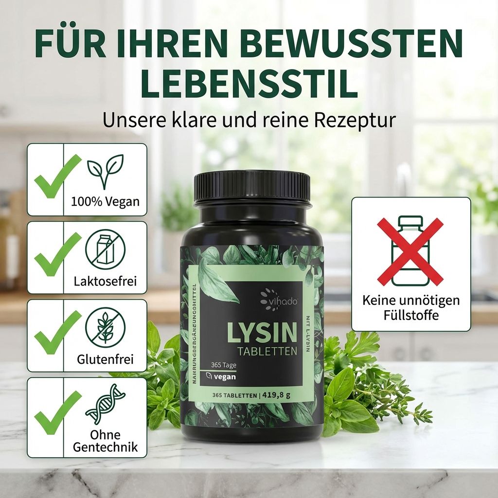 Lysin Tabletten hochdosiert Jahresvorrat
