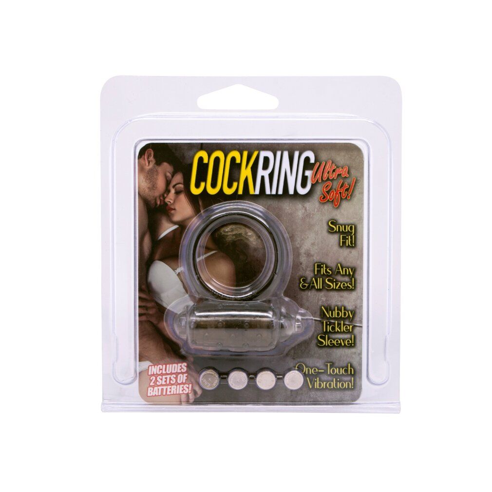 Mini Vibrating Cockring Schwarz