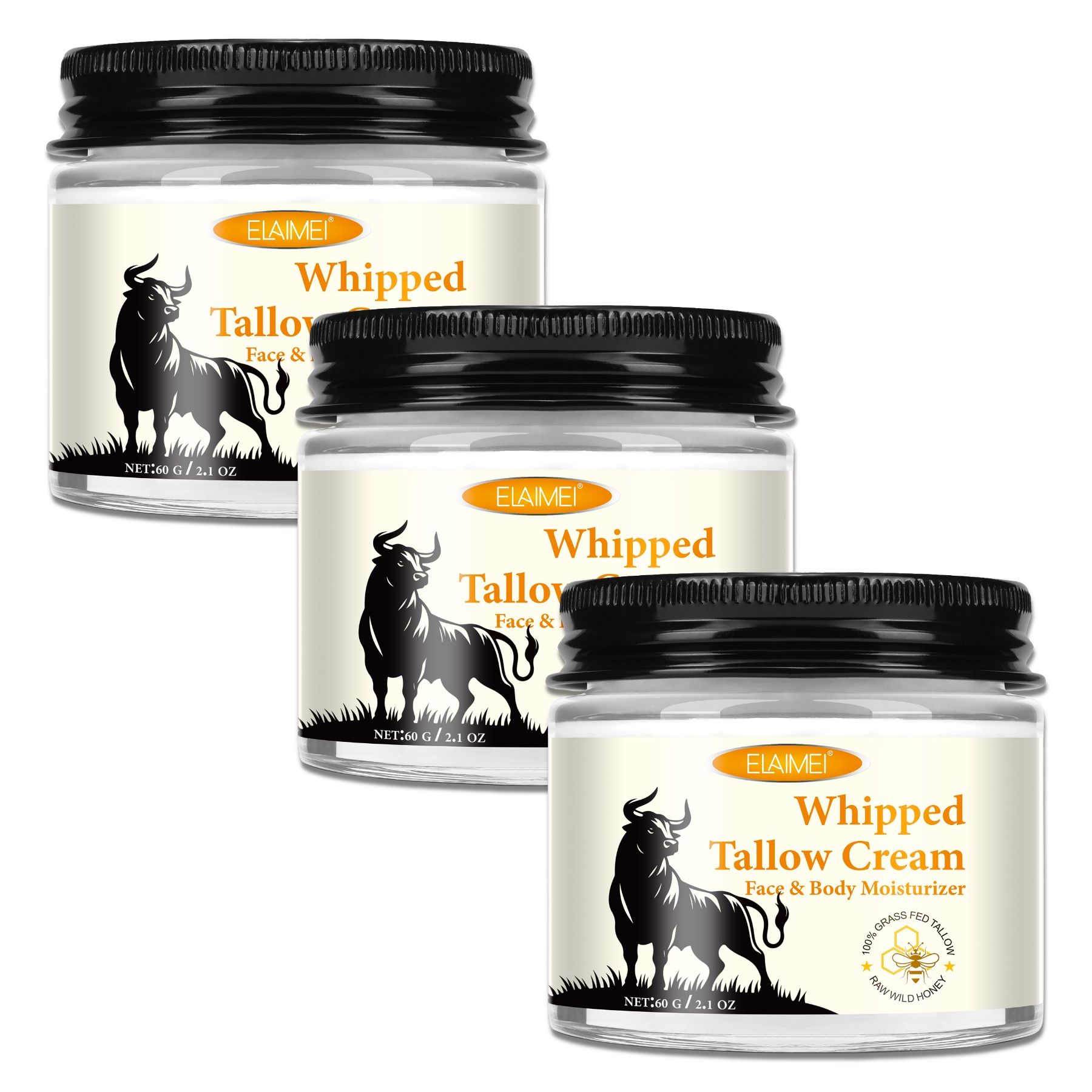 P-Beauty Hautpflegecreme mit Rindertalg Honig Beef Tallow