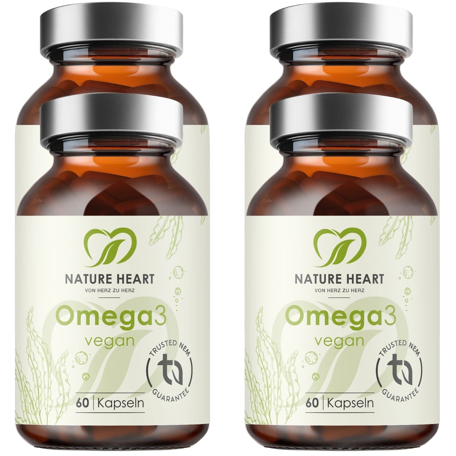 Nature Heart Omega 3 vegan 4x60 St Kapseln