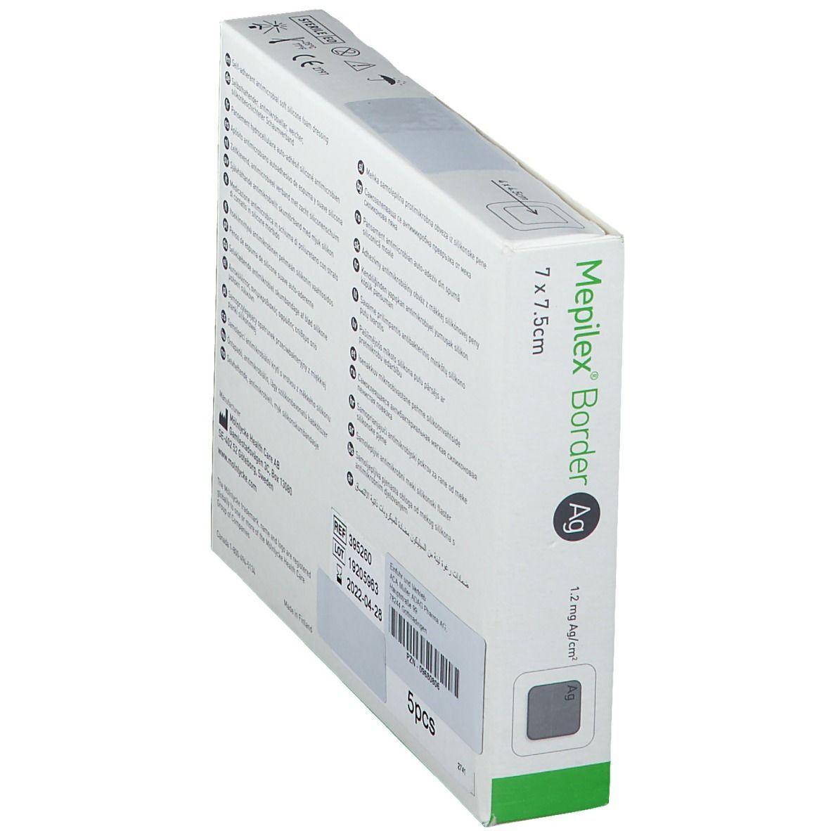 Mepilex® Border Ag 7 x 7,5 cm