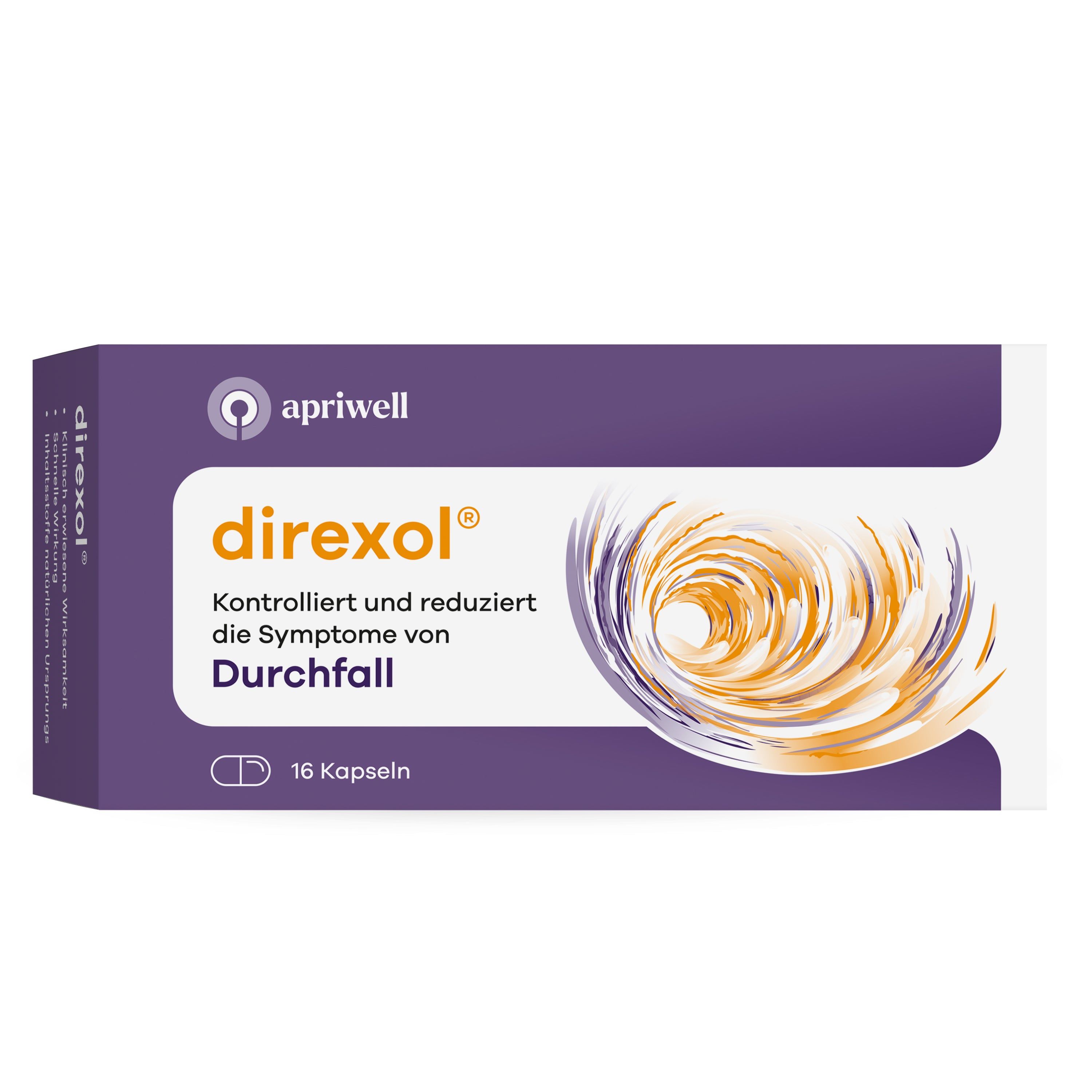 Direxol bei Durchfall Apriwell Hartkapseln 16 St