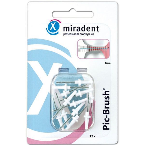 miradent Pic-Brush® Ersatz-Interdentalbürsten weiß fine 2,0 mm