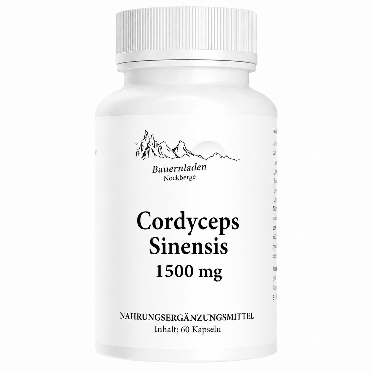Bauernladen Nockberge | Cordyceps Sinensis 1500 mg 1x60 St Kapseln