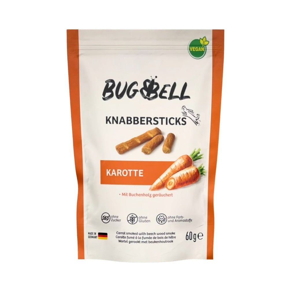 BugBell Knabbersticks - Karotte 60 g Futter