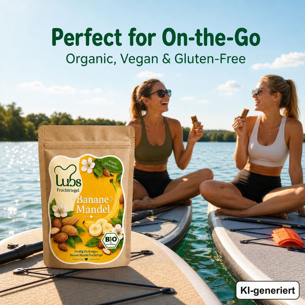 Bio& Vegan Fruchtriegel Banane & Mandel