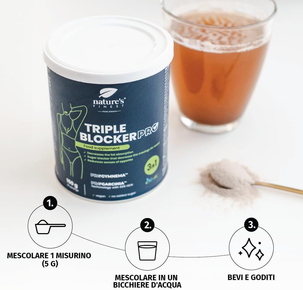 Nature's Finest Triple blockerPRO, 3in1 Ergänzung zum Abnehmen und Fettverbrenner