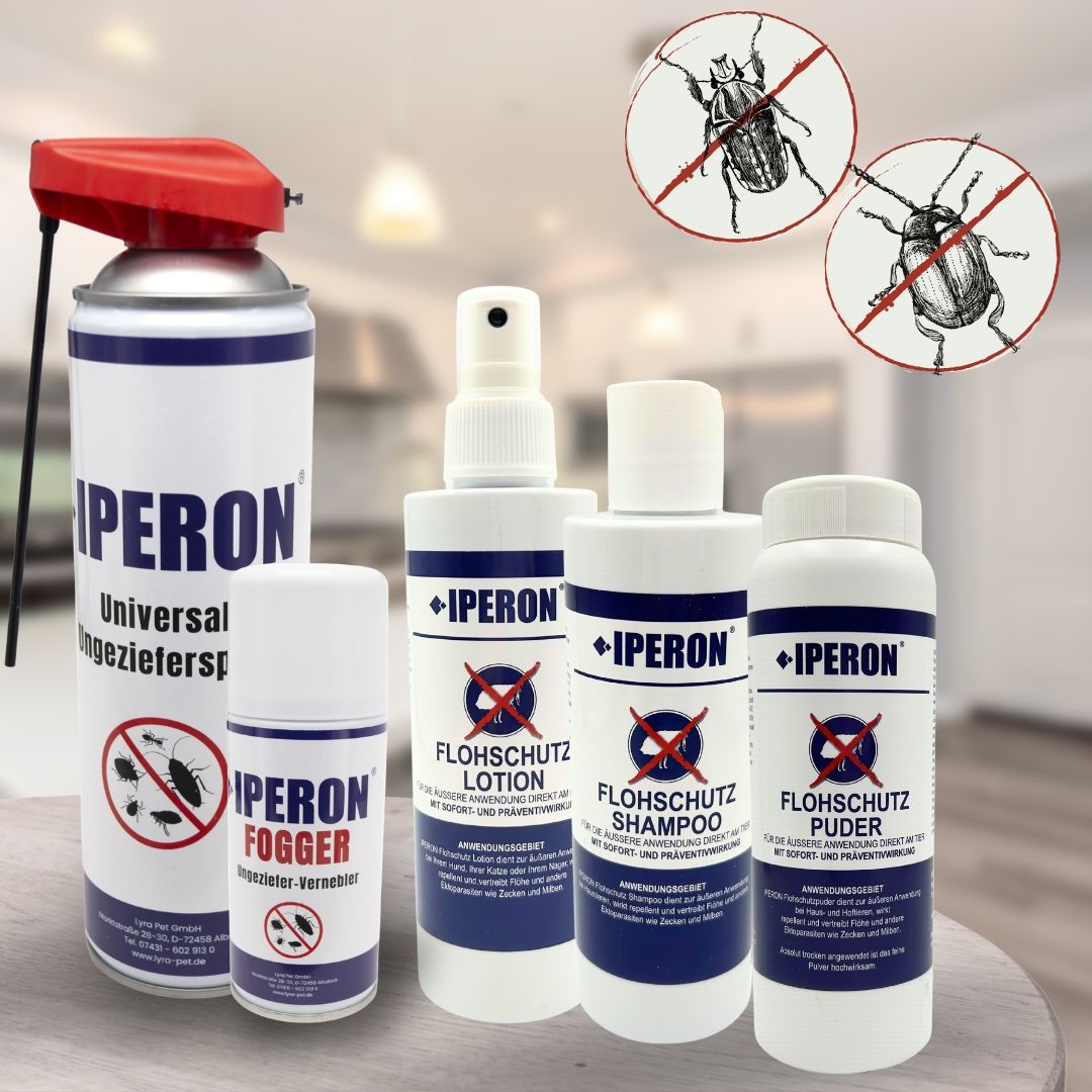 IPERON® Rundum Sorglos Paket - 5er Set Ungeziefer- & Flohschutz