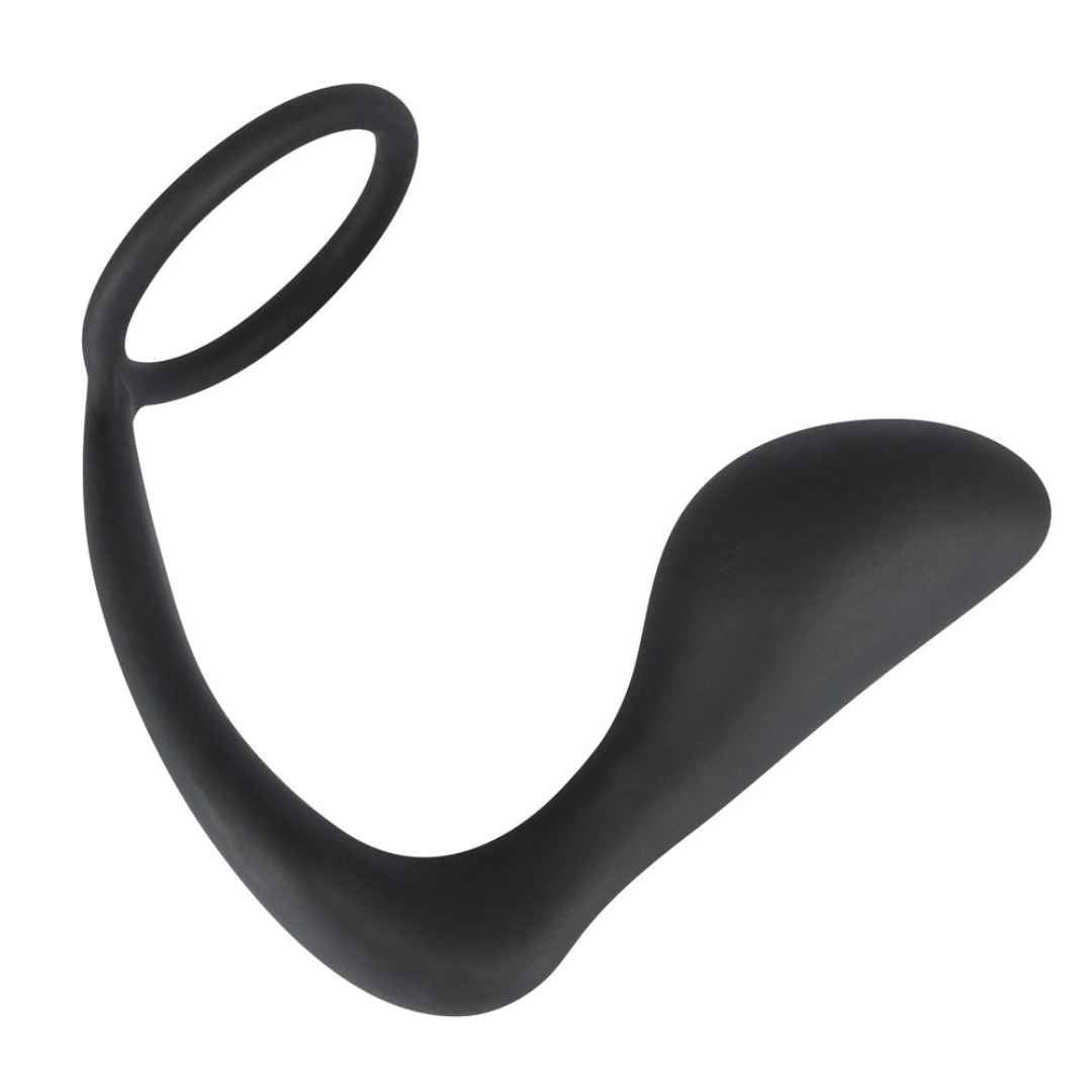 Penis-/Hodenring mit Analplug von Black Velvets