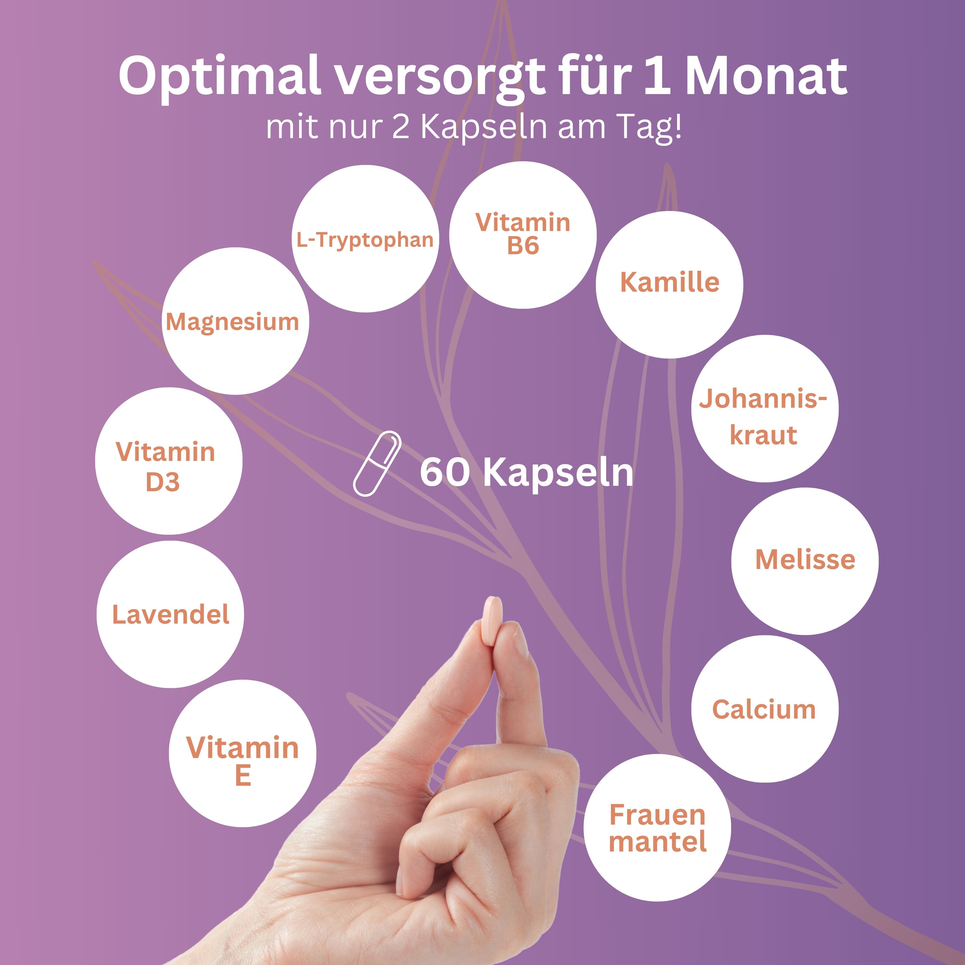vitelly PureModeSups® Frauenmantel Komplex Zyklus Kapseln