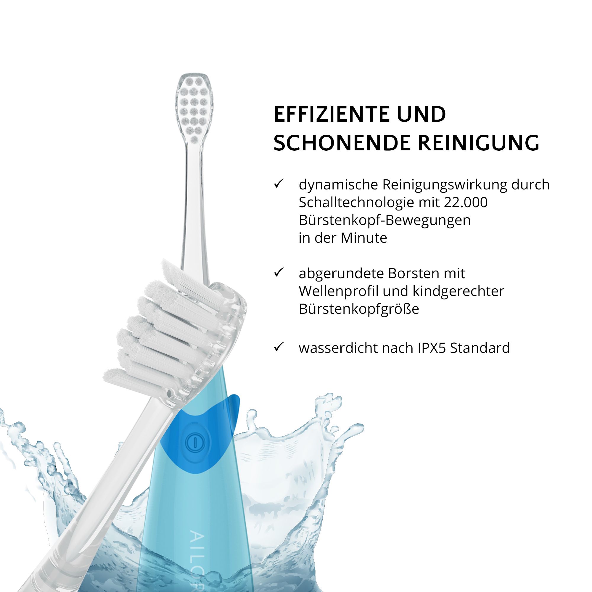 AILORIA BUBBLE BRUSH Kinder-Schallzahnbürste