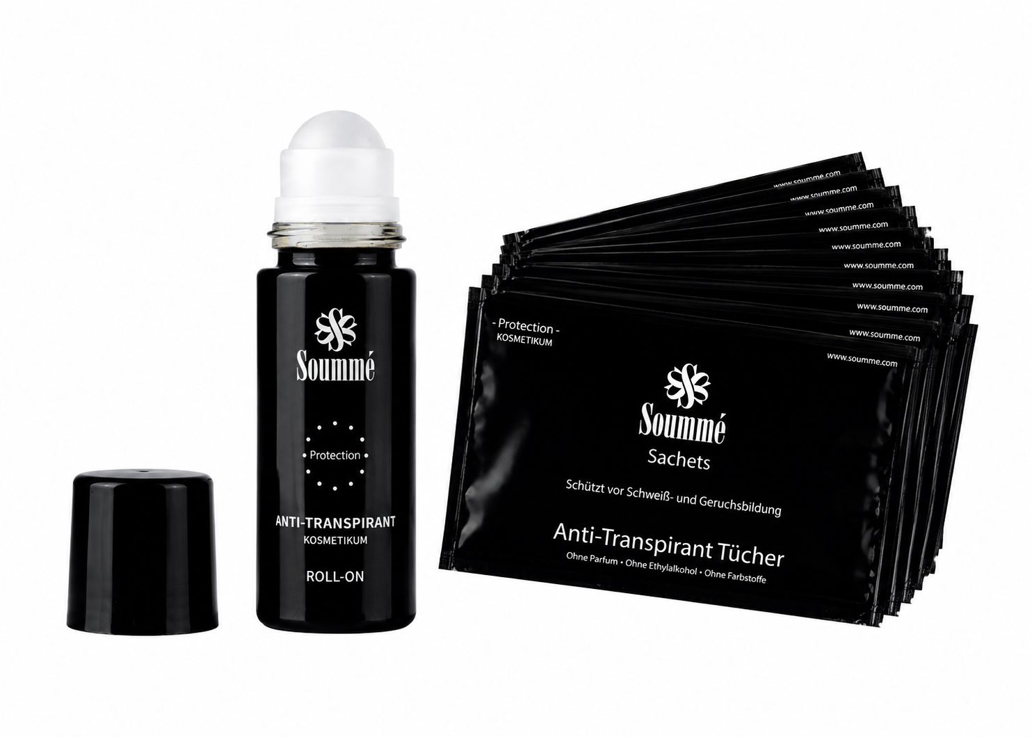 Soummé Set Antitranspirant Roll-On und Sachets for Men 169 ml