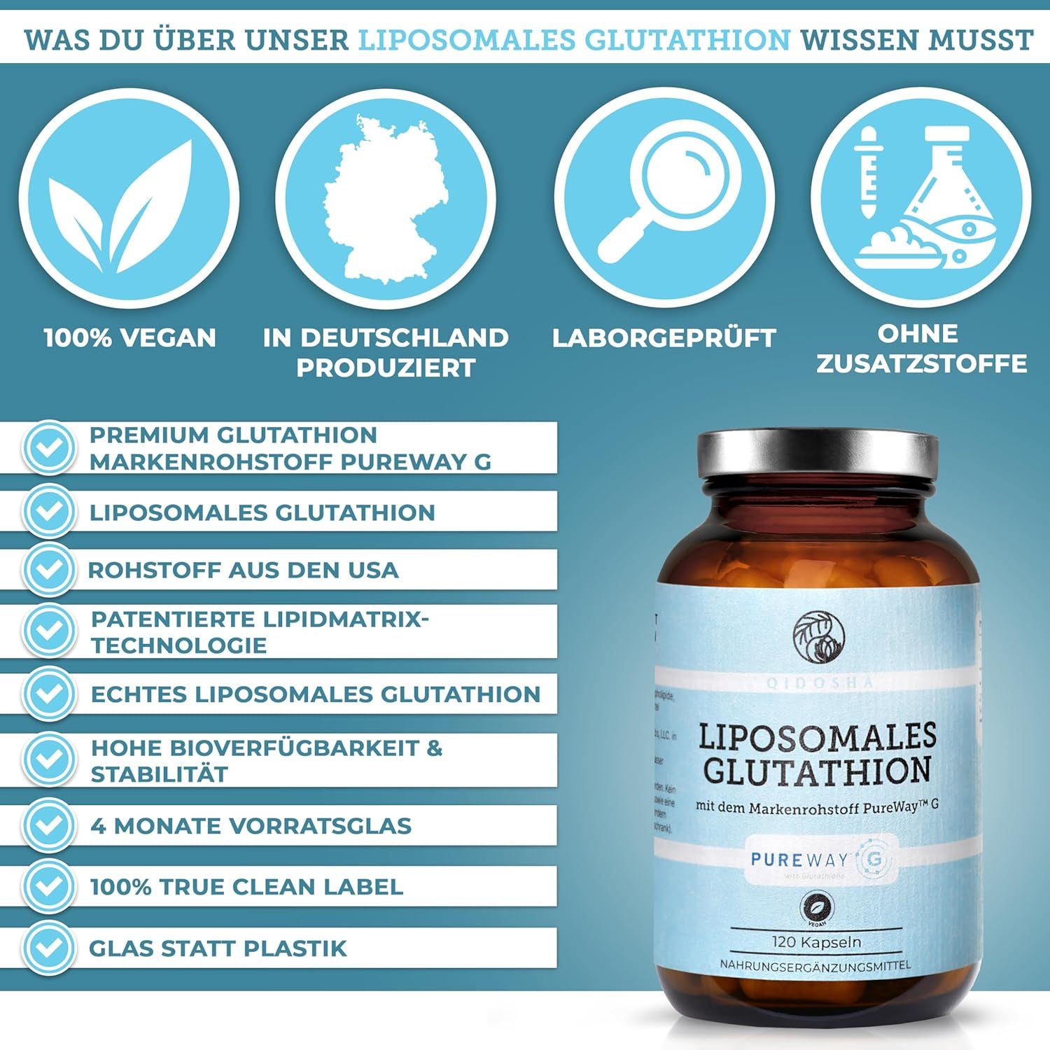 QIDOSHA Glutathion liposomal (PureWay™)