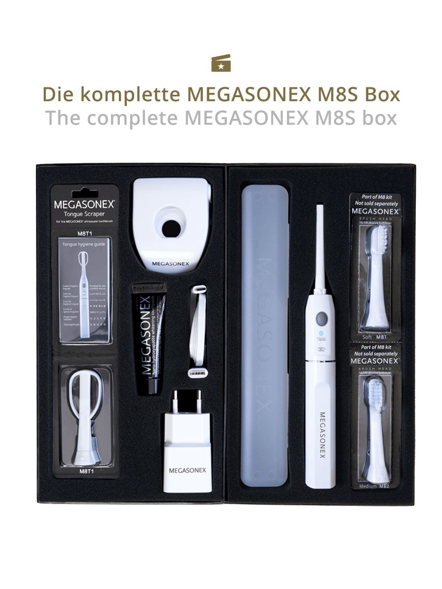 MEGASONEX M8 S Ultraschall-Zahnbürste