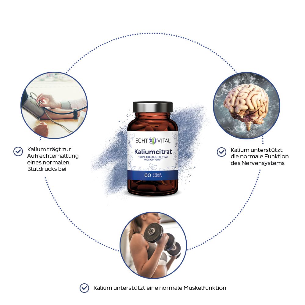 Echt Vital Kaliumcitrat 3x60 St Kapseln
