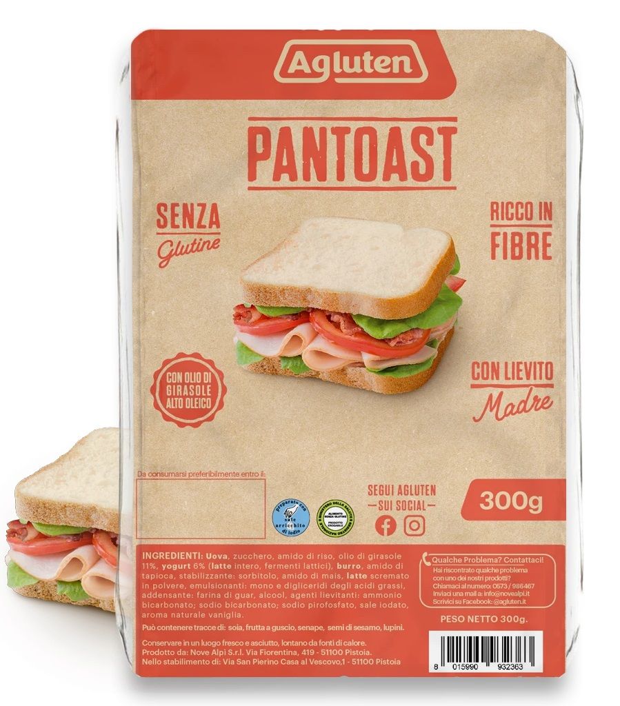 Pantoast Bianco Senza Glutine - Agluten