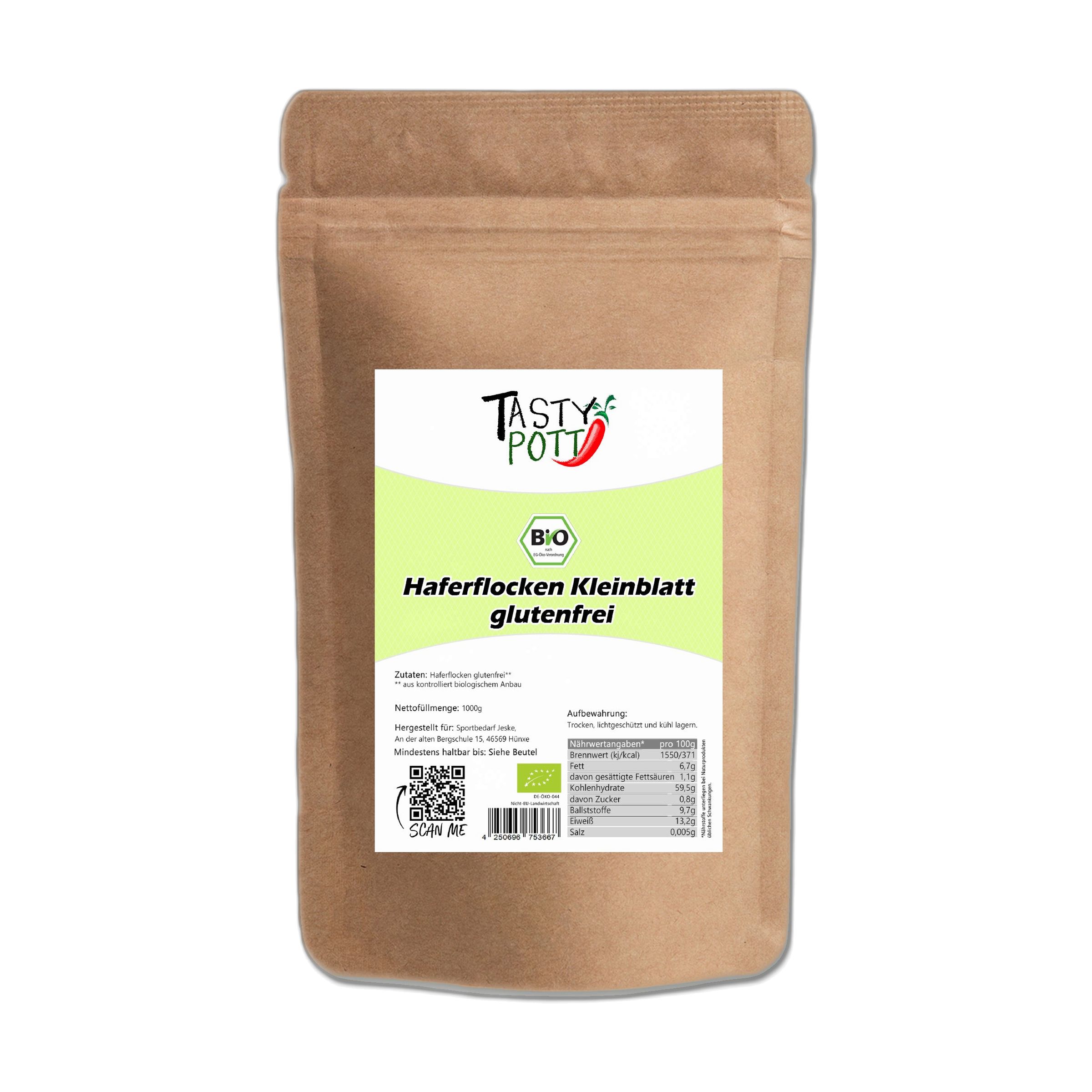 Tasty-Pott Tasty Pott Bio Haferflocken fein 1 St