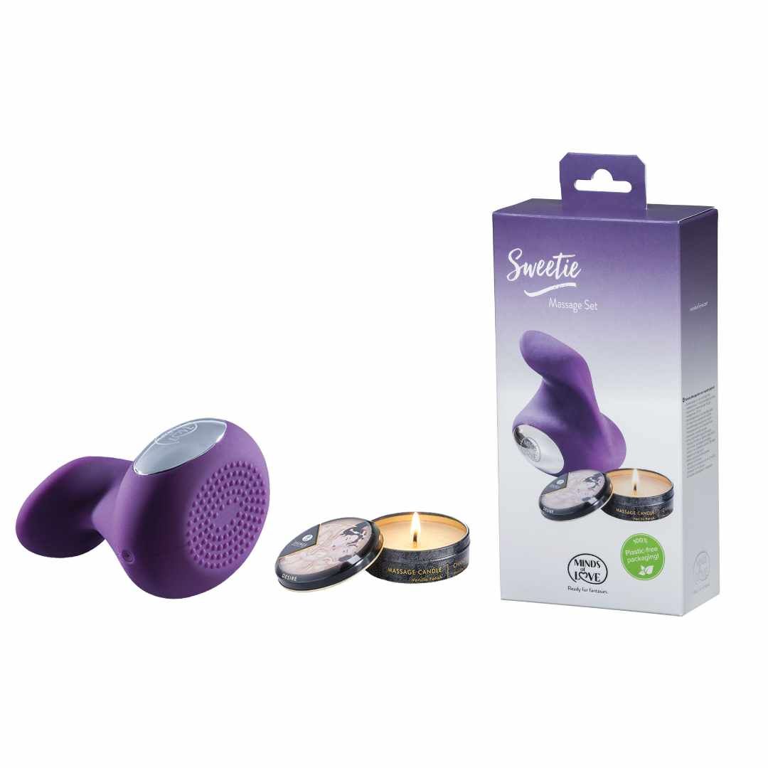 Vibrator „Sweetie“ plus Massagekerze | MINDS of LOVE