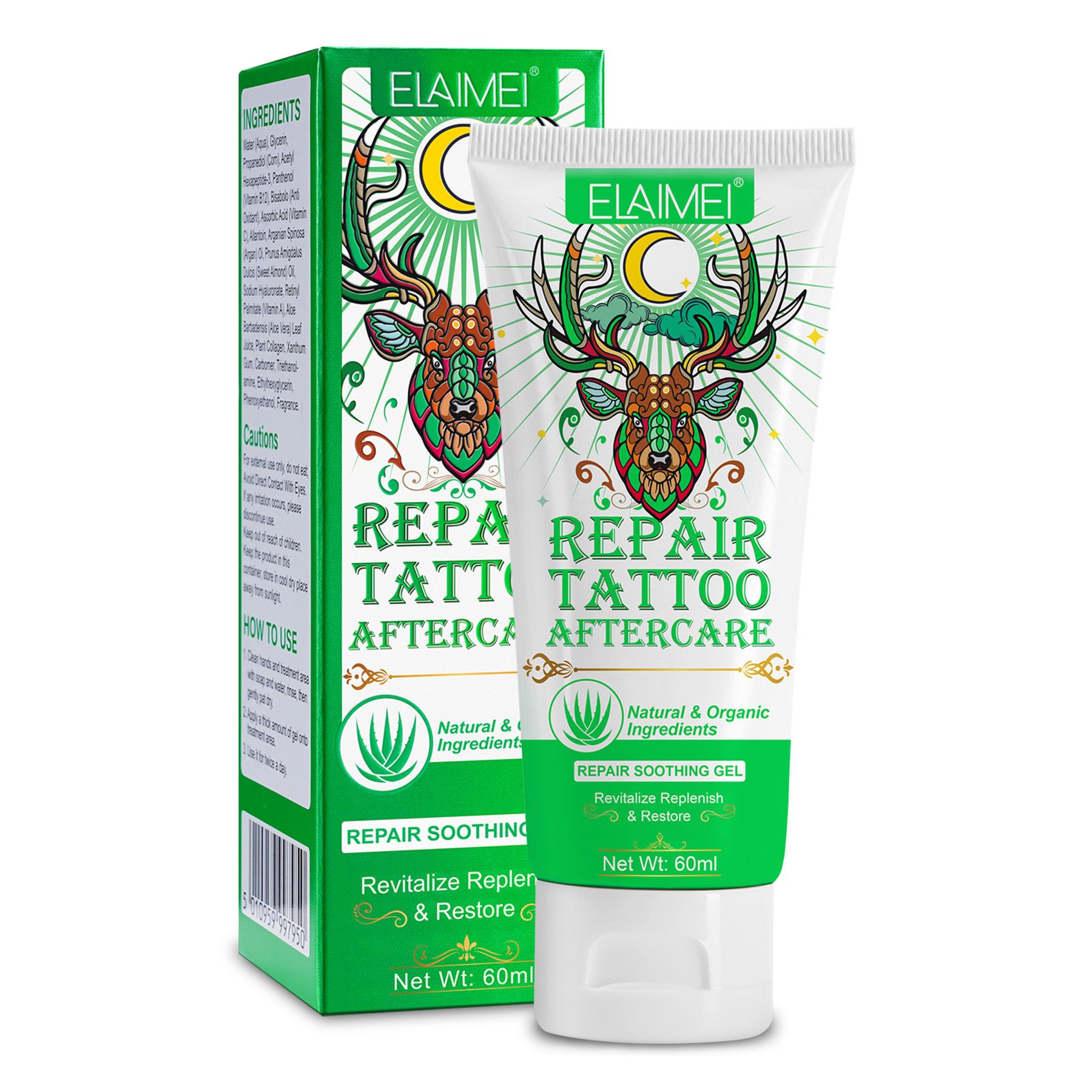 Aliver Tattoocreme für die Tattoopflege Aftercare 1x60 ml Tagescreme