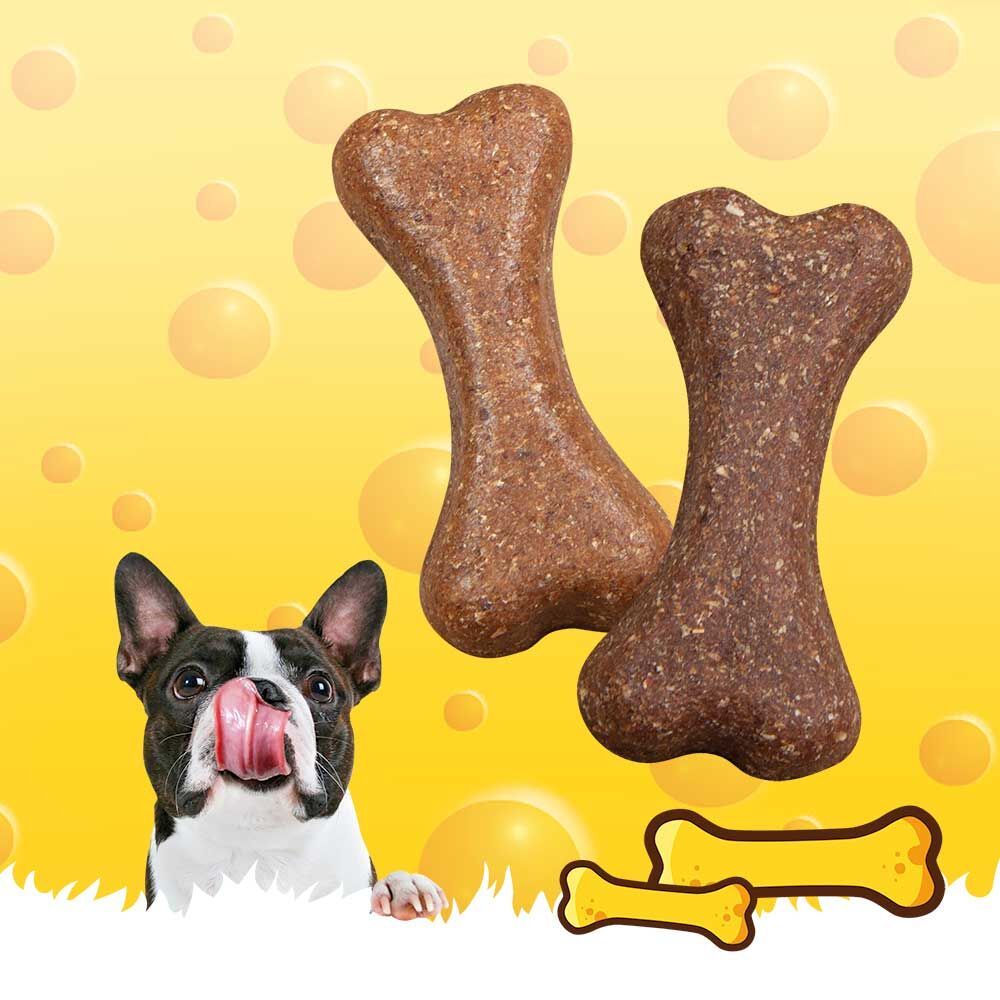 für den Seniorhund PLUTOS® Käse Kauknochen - neuartiger Milchprotein Kauknochen