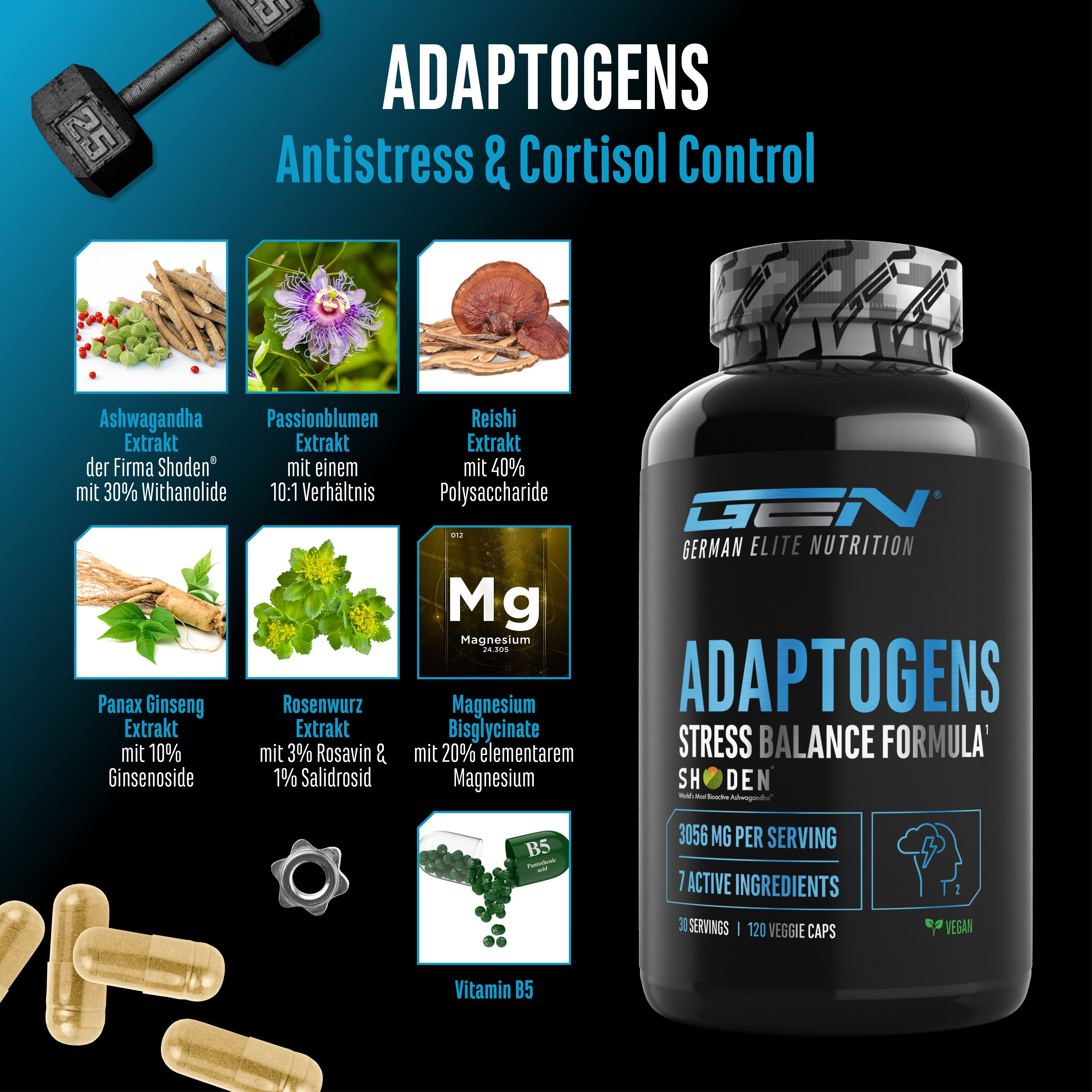 GEN Adaptogens - Antistress & Cordisol Control