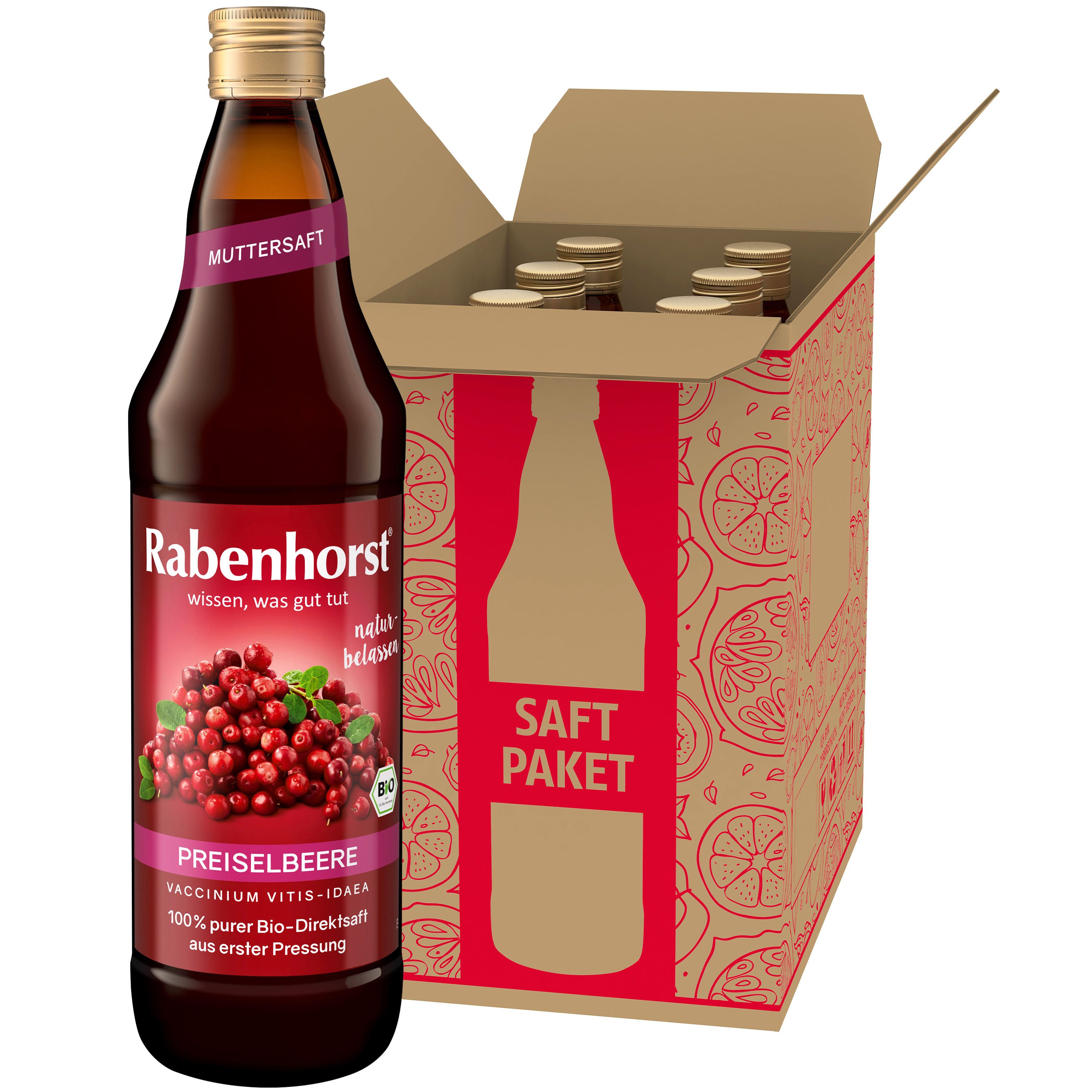 Rabenhorst Preiselbeere Muttersaft BIO