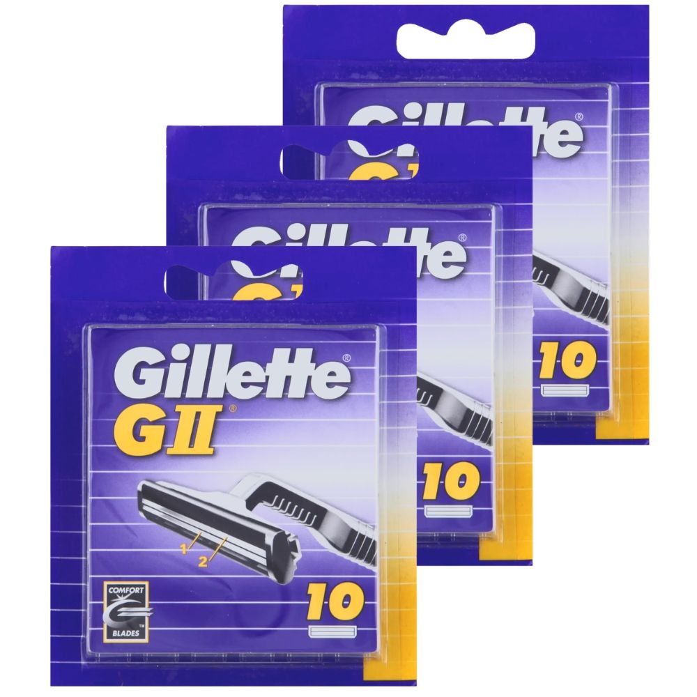 Gillette GII Doppelklingen Rasierklingen für klassische gründliche Nassrasur Männer