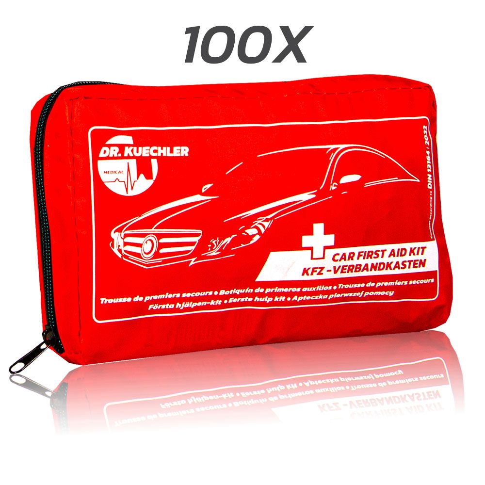 Dr. Kuechler Medical®  KFZ Verbandskasten DIN 13164, Erste Hilfe Tasche Auto