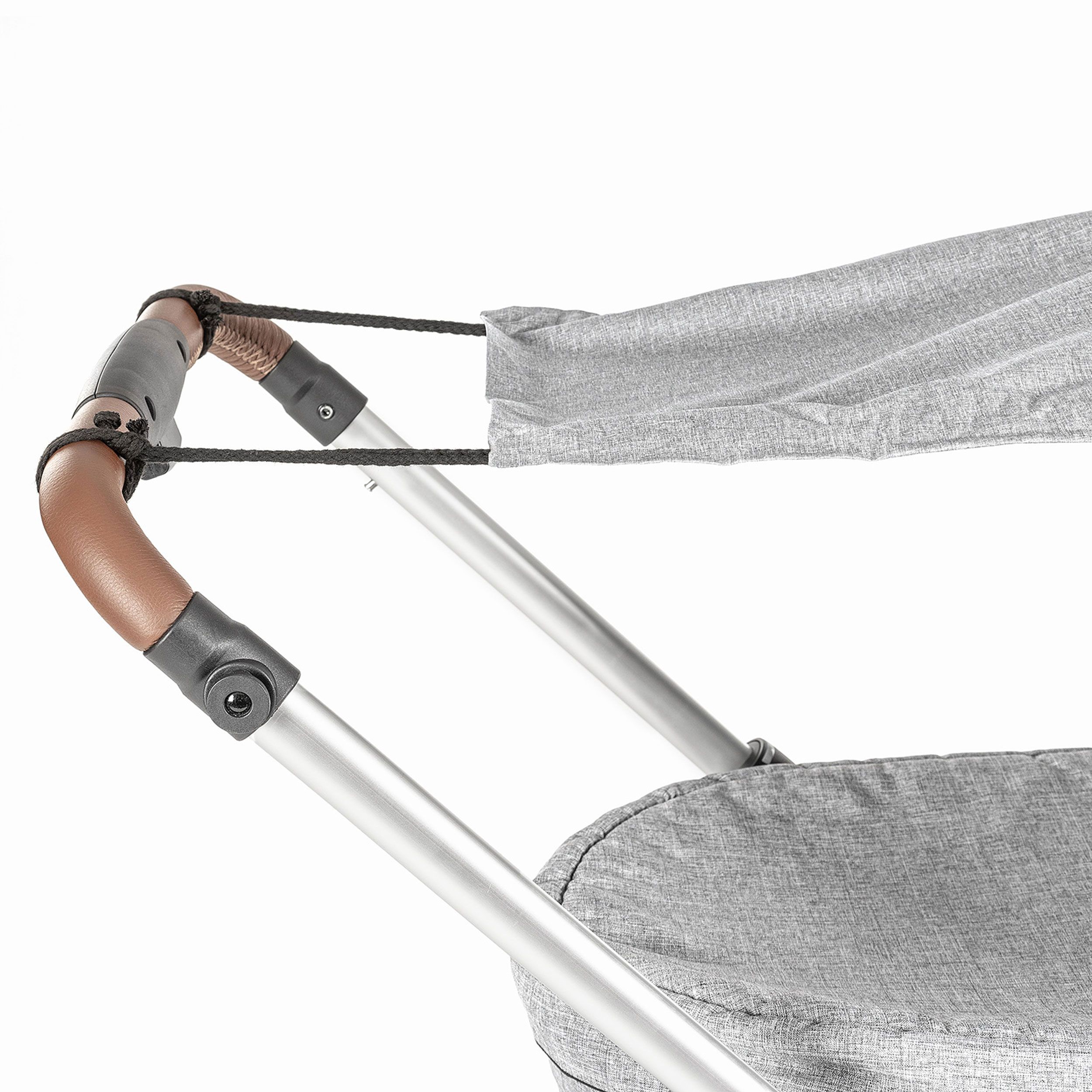 reer ShineSafe+ Sonnensegel für Kinderwagen, Grau-Melange,