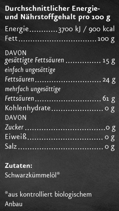 Ölmühle Solling Schwarzkümmelöl gefiltert