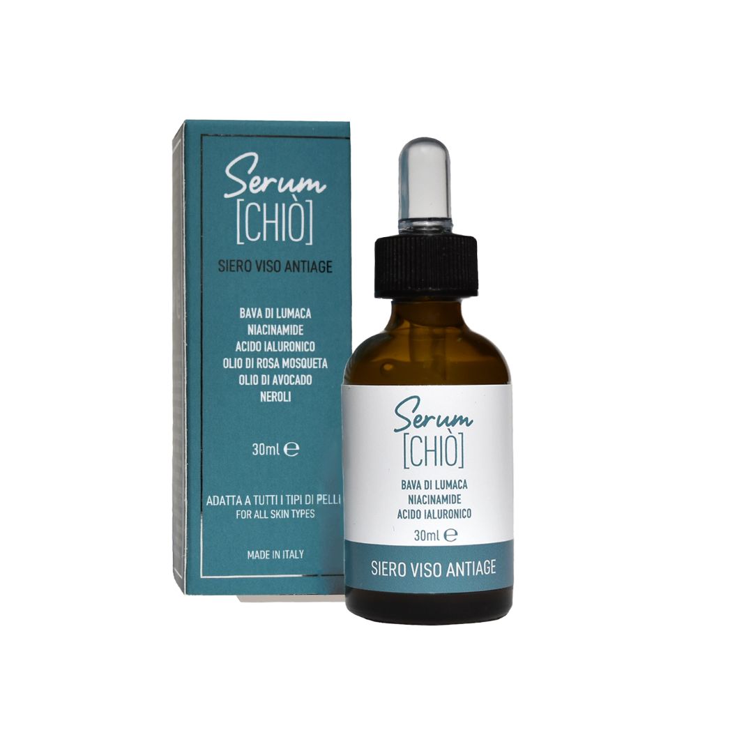Chiò Skincare, Serumchiò Siero Viso Antiage, Idratante, Sebo-Regolatore, Illuminante