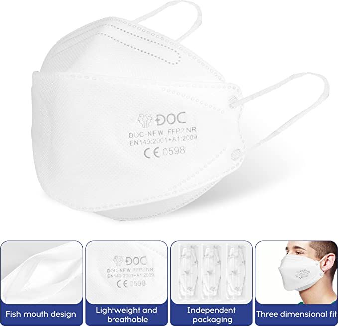 FFP2-Masken DOC - 25er Box- weiss 25 St