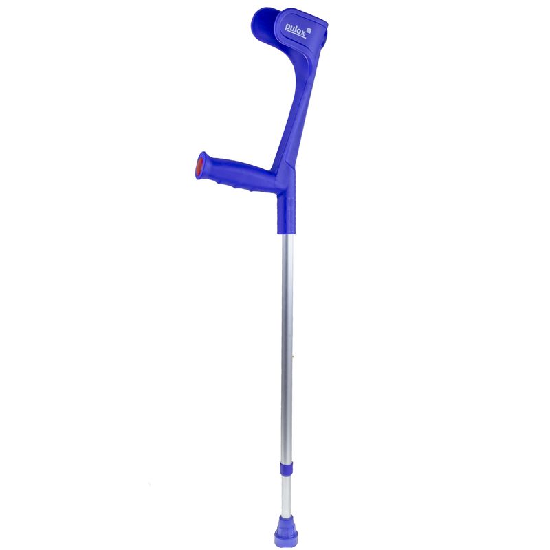 Krücke Blau Klassiker 140 Kg von Ossenberg mit Ergo Softgriff Gehhilfe pulox-Design