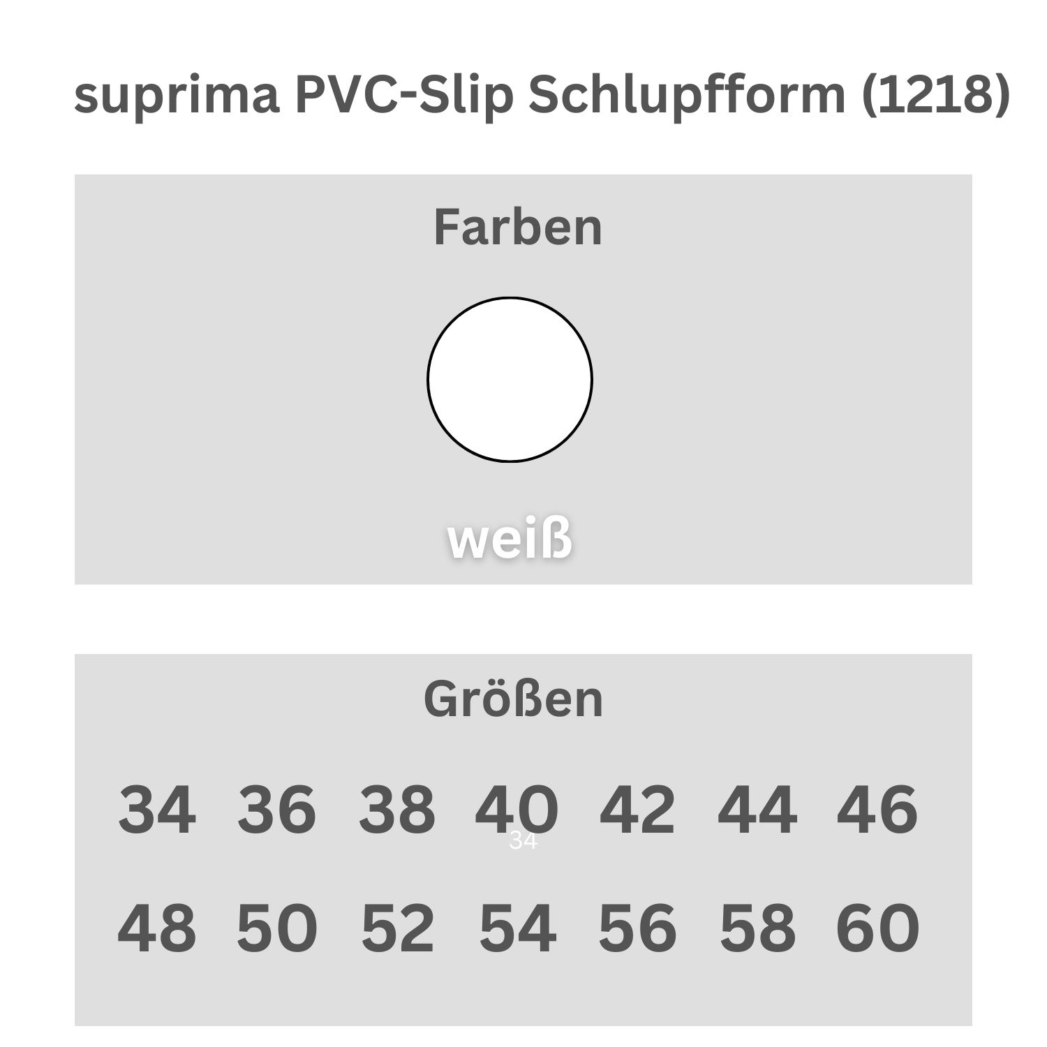 suprima 1218 PVC-Slip Schlupfform