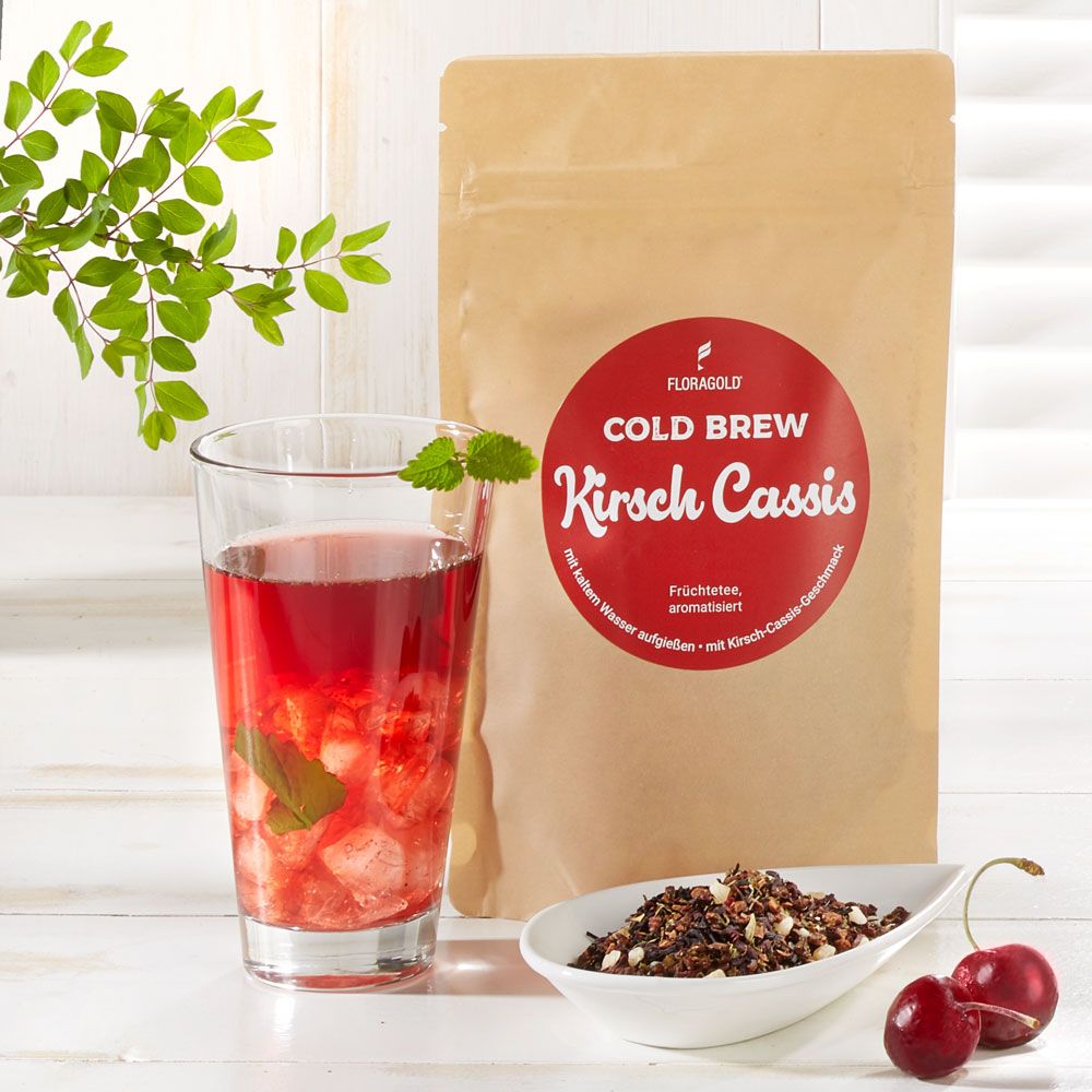 Cold Brew Kaltaufguss Früchtetee Kirsch-Cassis