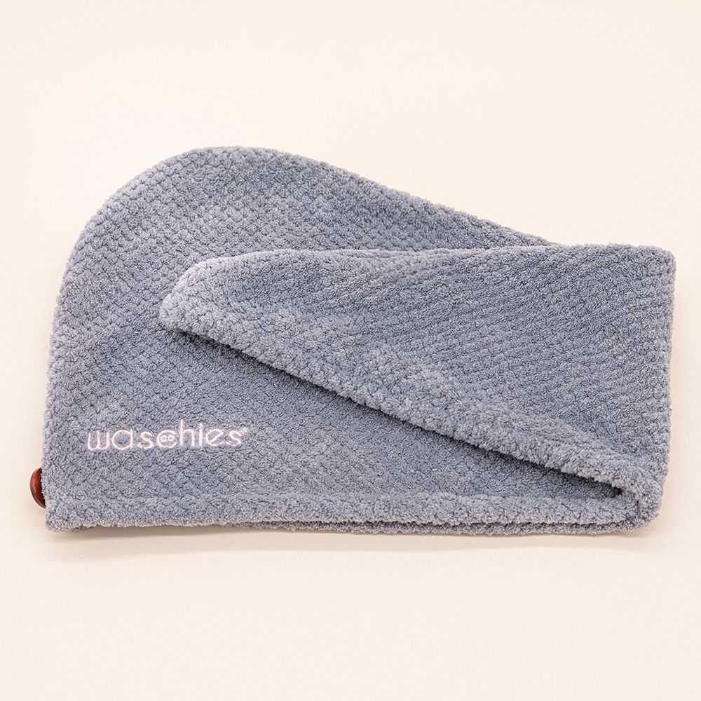 waschies Haar-Turban Grau