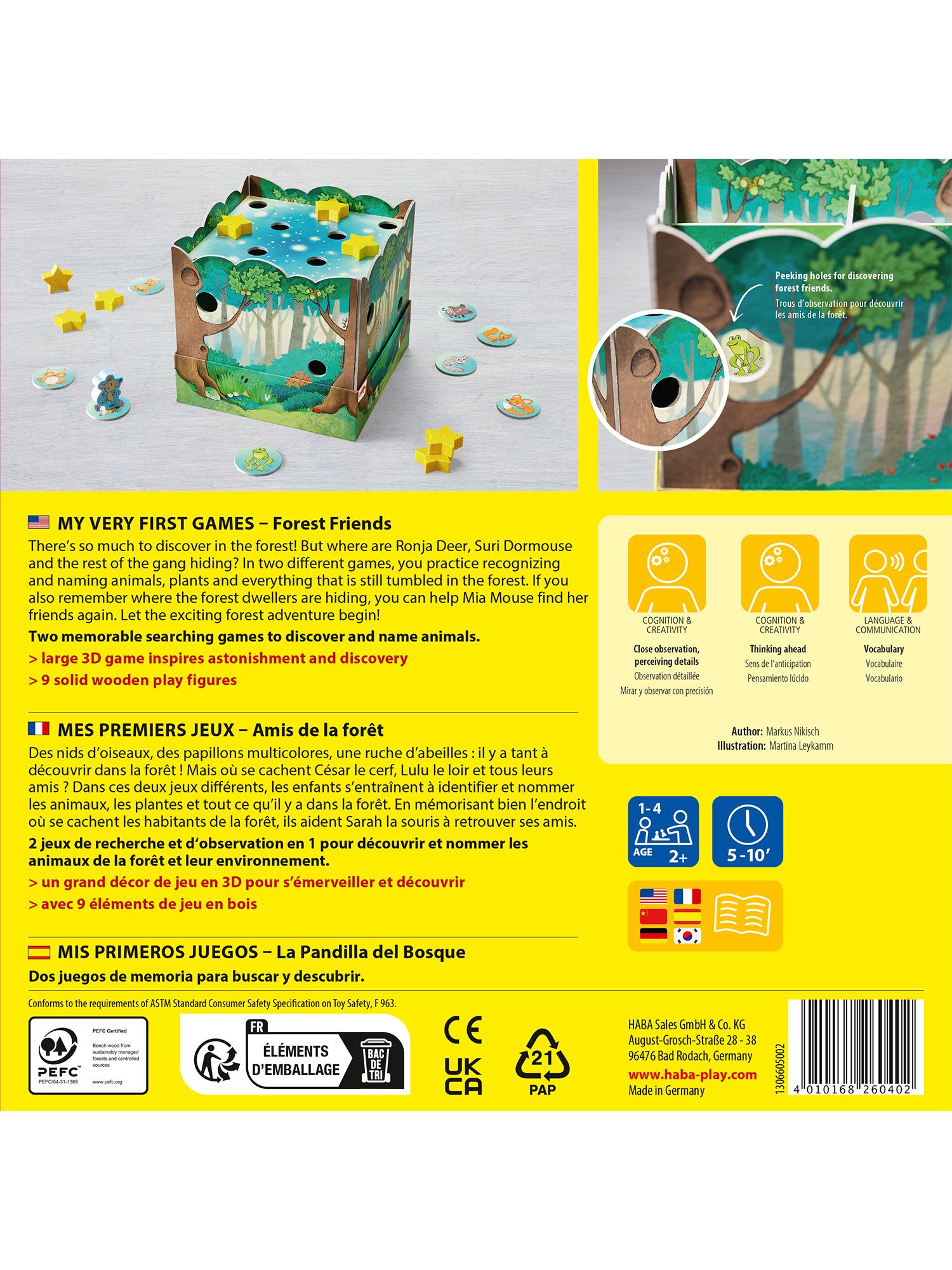 HABA Spielesammlung Meine ersten Spiele - Waldfreunde